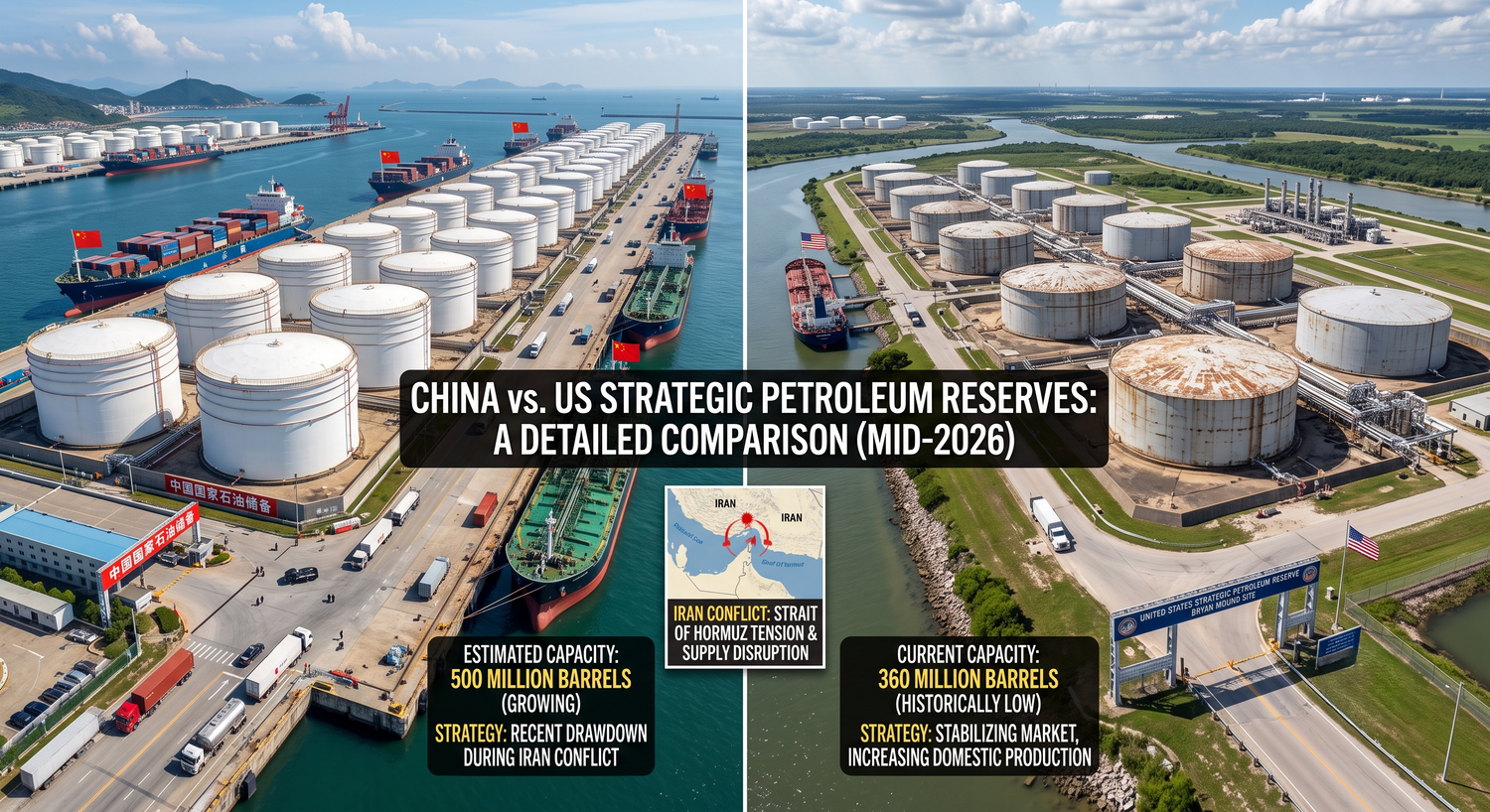 China vs. US Strategic Petroleum Reserves