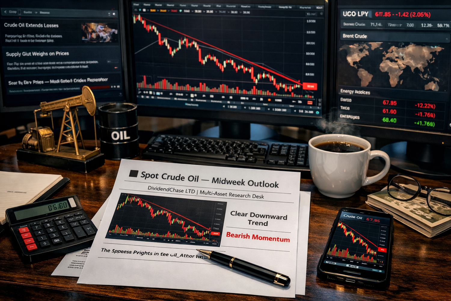 Spot Crude Oil — Midweek Outlook