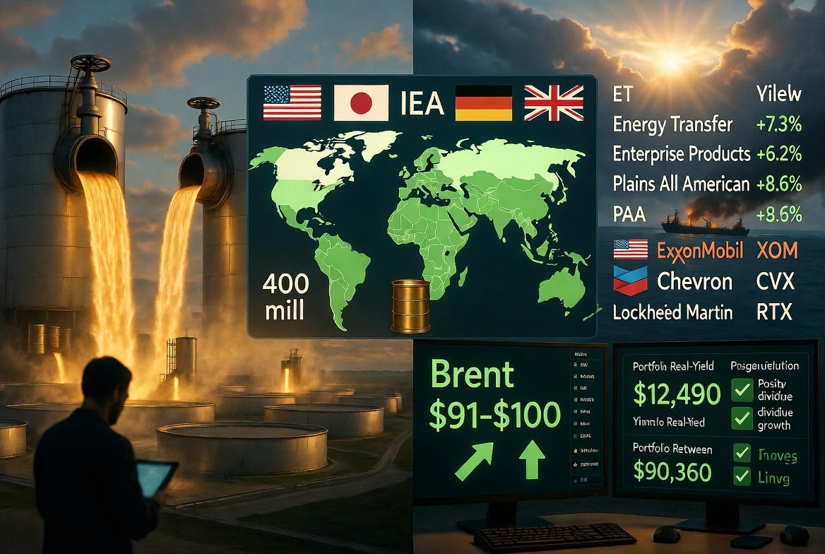 Countries Opening Strategic Oil Reserves Amid Iran War: Who’s Releasing, Who’s Selling, and What It Means for Dividend Investors